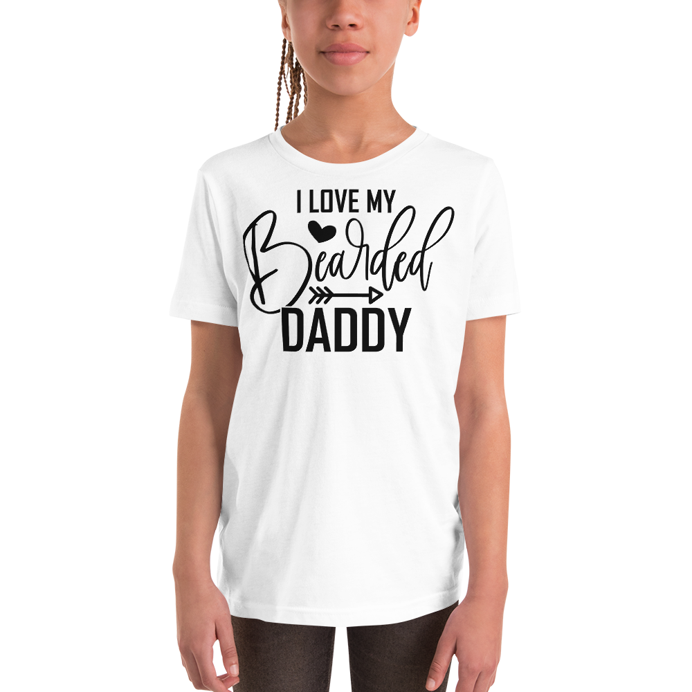 I Love My Bearded Daddy Youth Short Sleeve T-Shirt