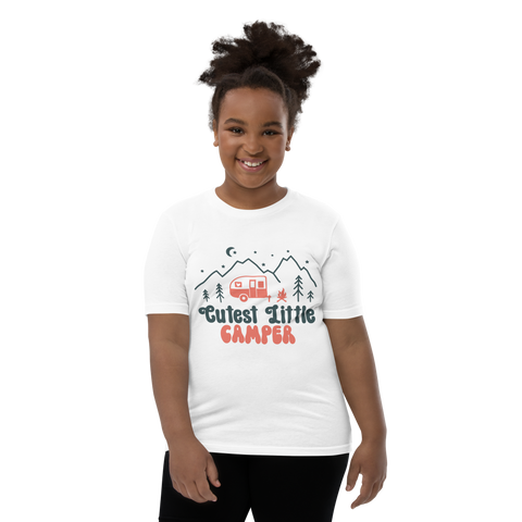 Cutest Little Camper Youth Short Sleeve T-Shirt