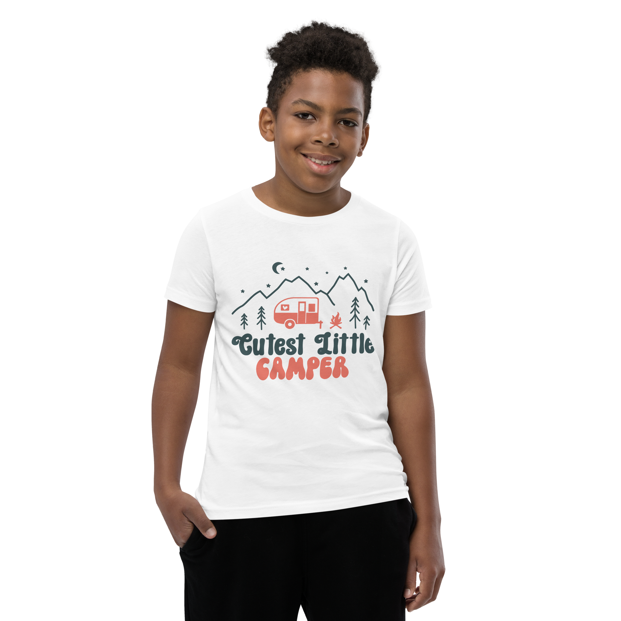 Cutest Little Camper Youth Short Sleeve T-Shirt