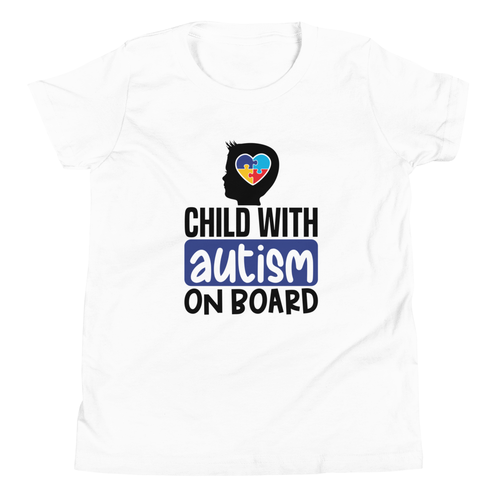 Child With Autism On Broad Youth Short Sleeve T-Shirt