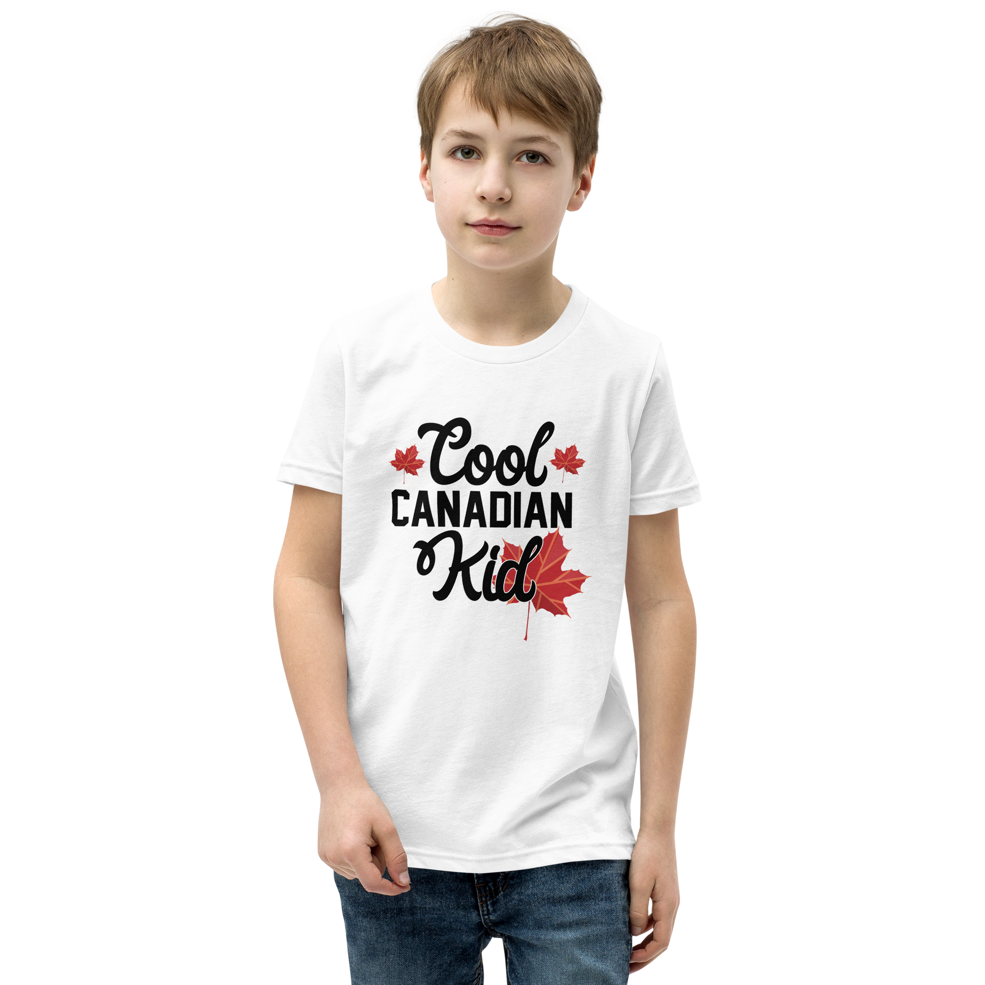 Cool Canadian Kid Youth Short Sleeve T-Shirt