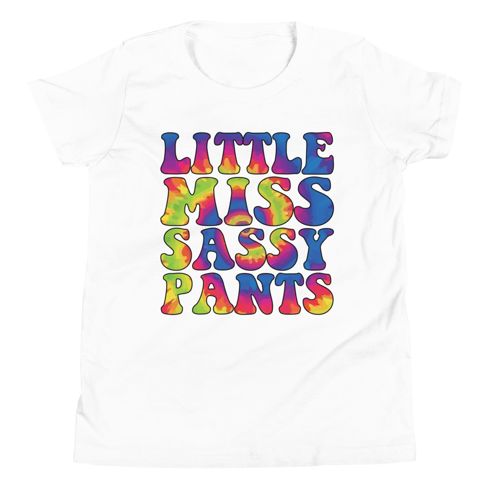 Little Miss Sassy Pants Youth Short Sleeve T-Shirt