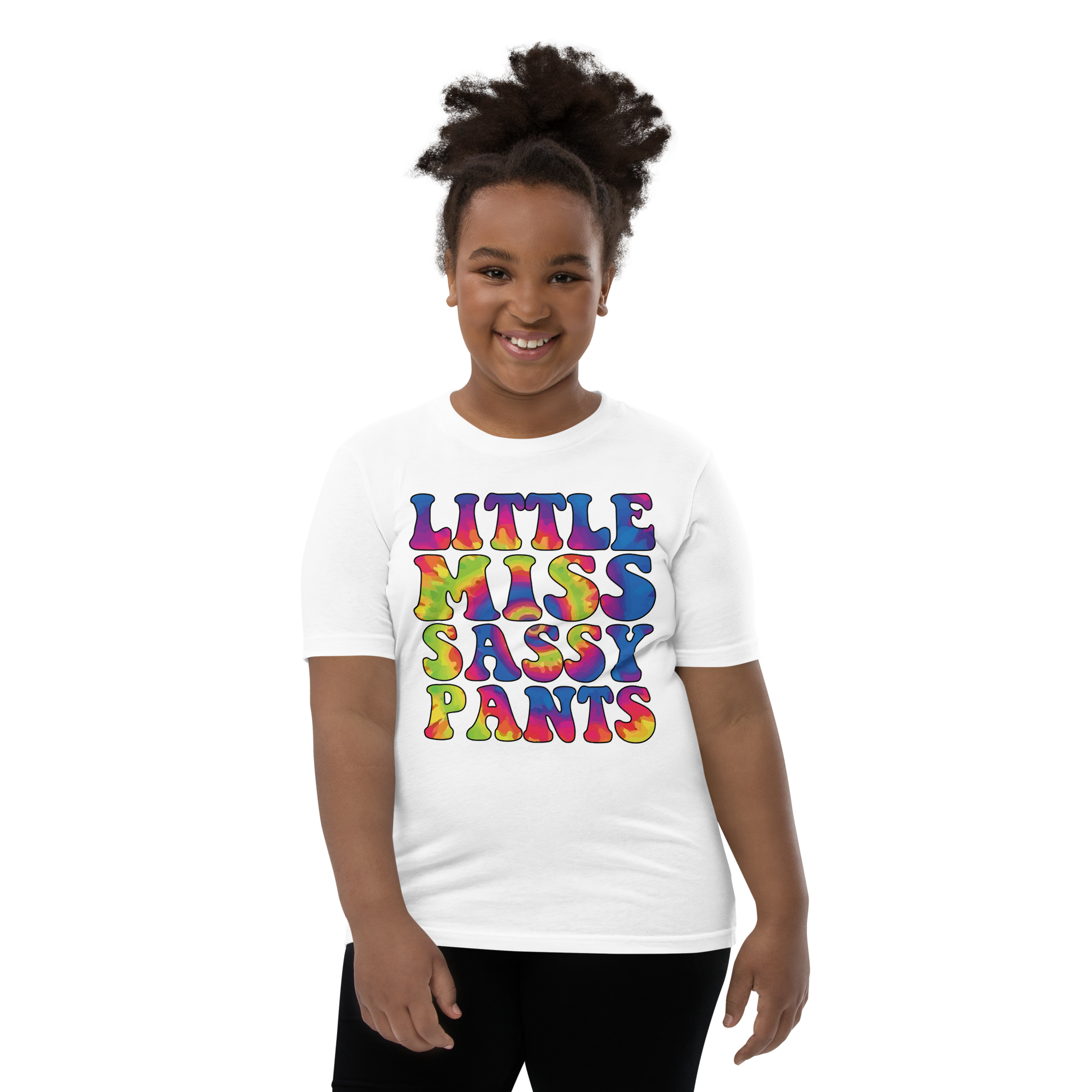 Little Miss Sassy Pants Youth Short Sleeve T-Shirt