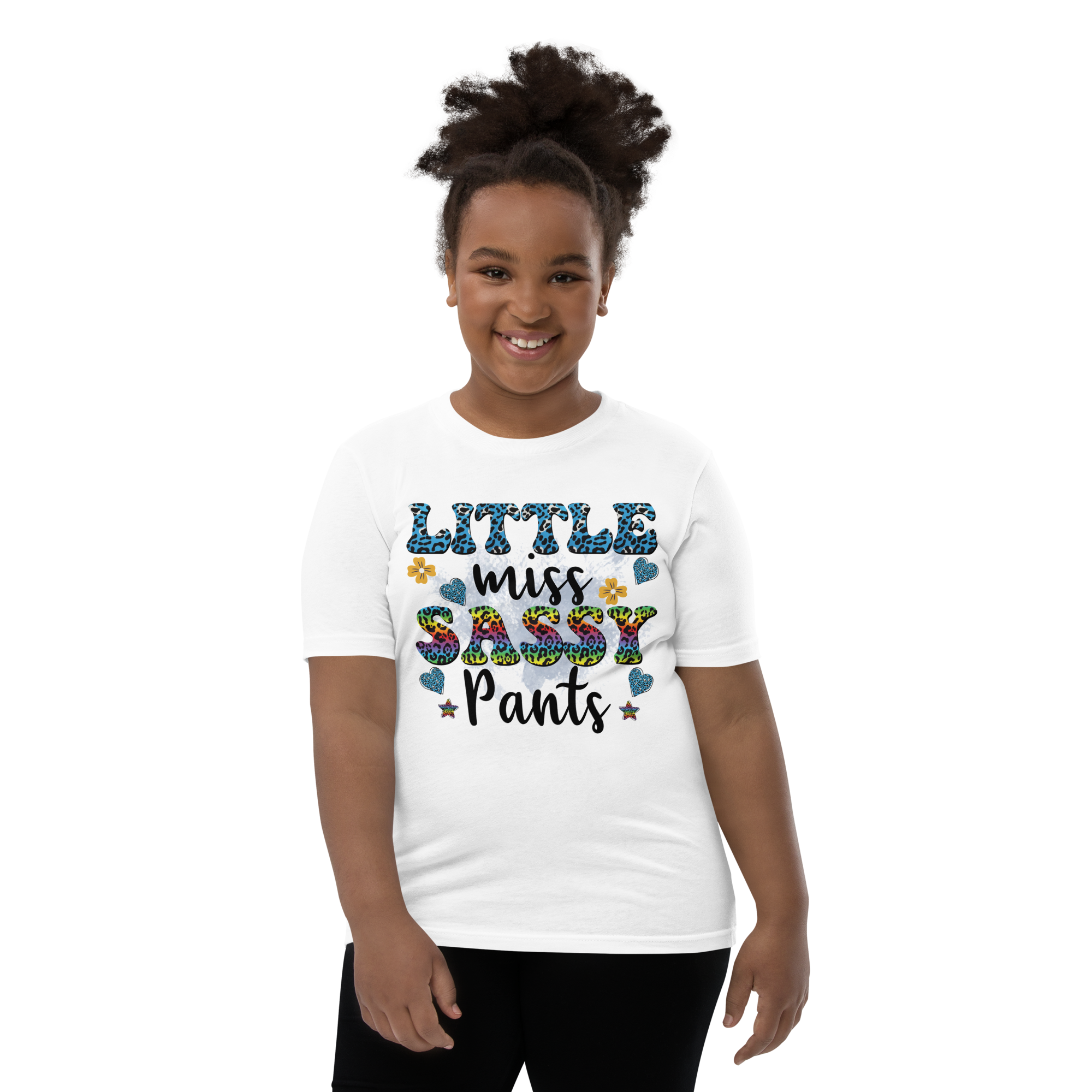 Little Miss Sassy Pants Youth Short Sleeve T-Shirt