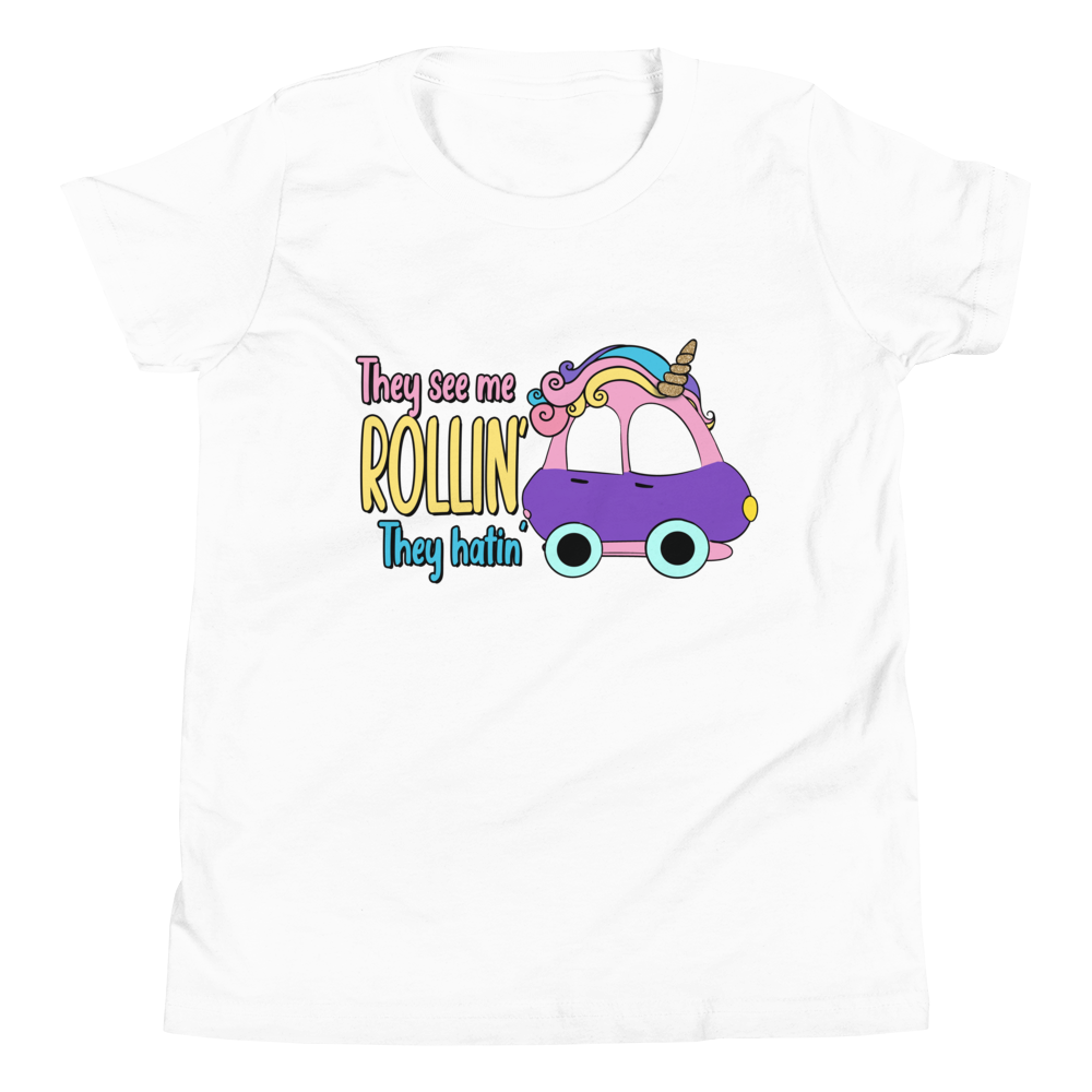 They See Me Rollin' They Hatin Youth Short Sleeve T-Shirt