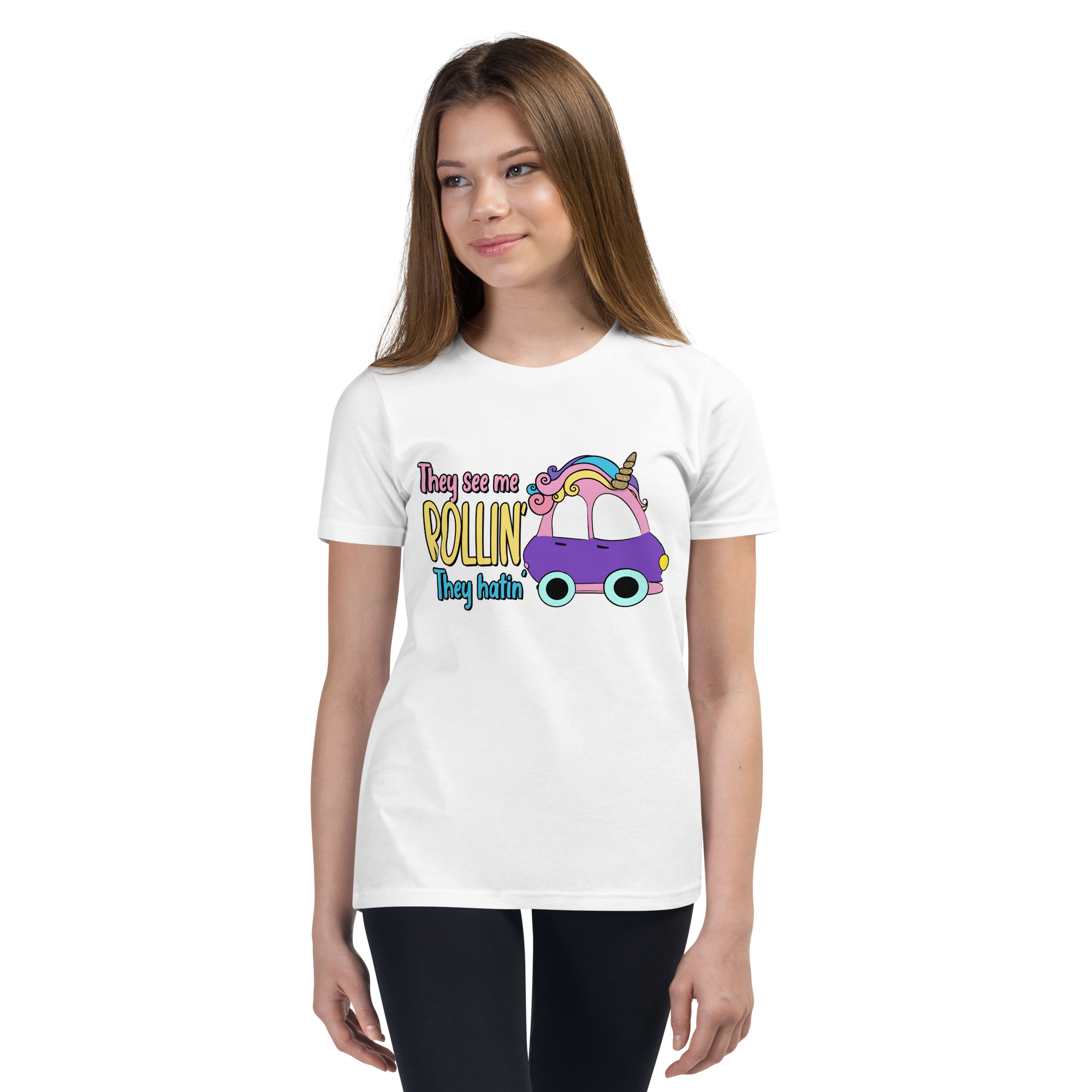 They See Me Rollin' They Hatin Youth Short Sleeve T-Shirt