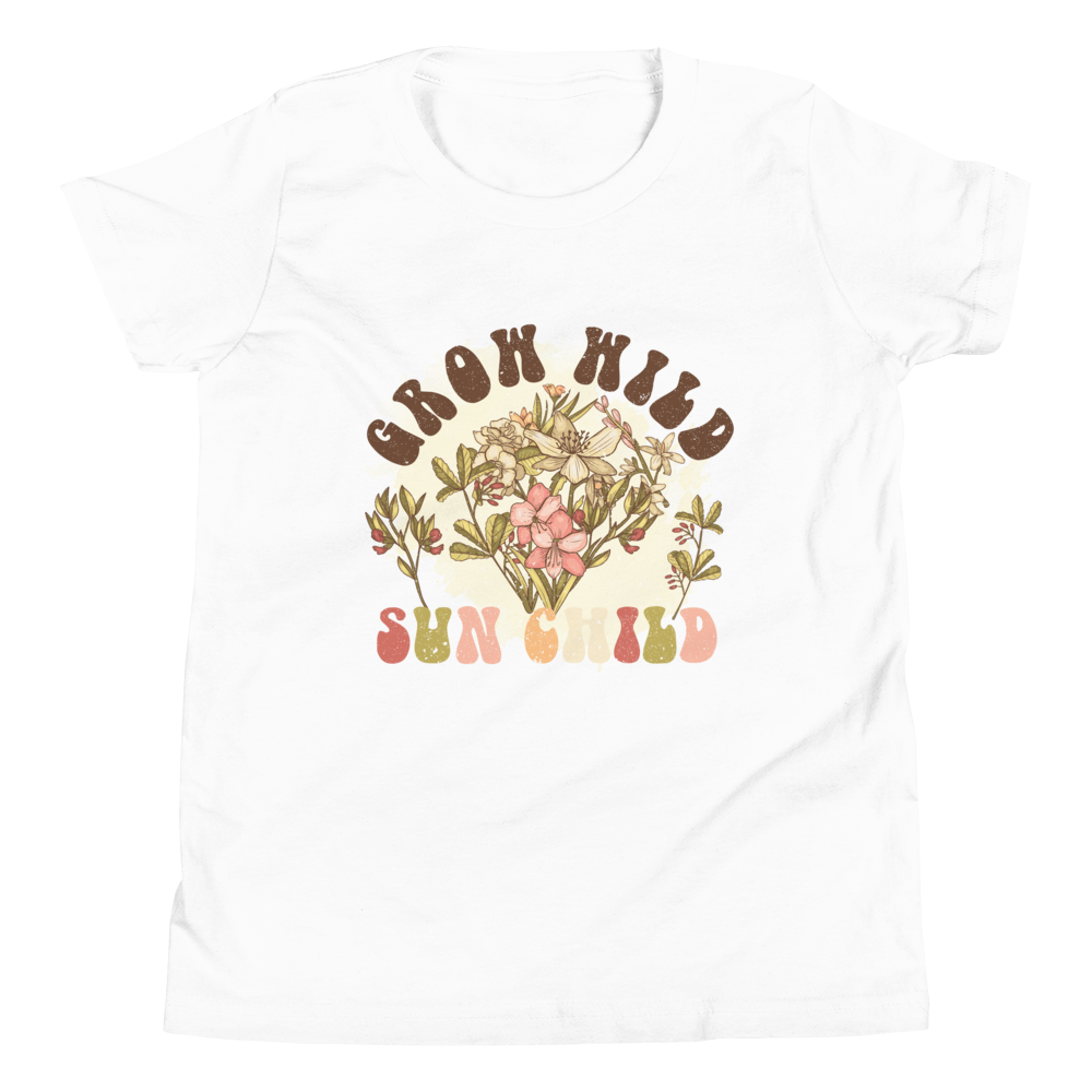 Grow Wild Sun Child Youth Short Sleeve T-Shirt