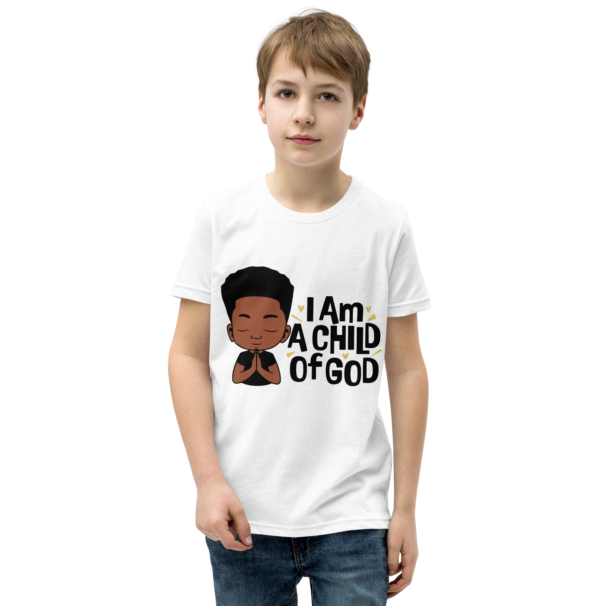 I Am A Child Of God Youth Short Sleeve T-Shirt