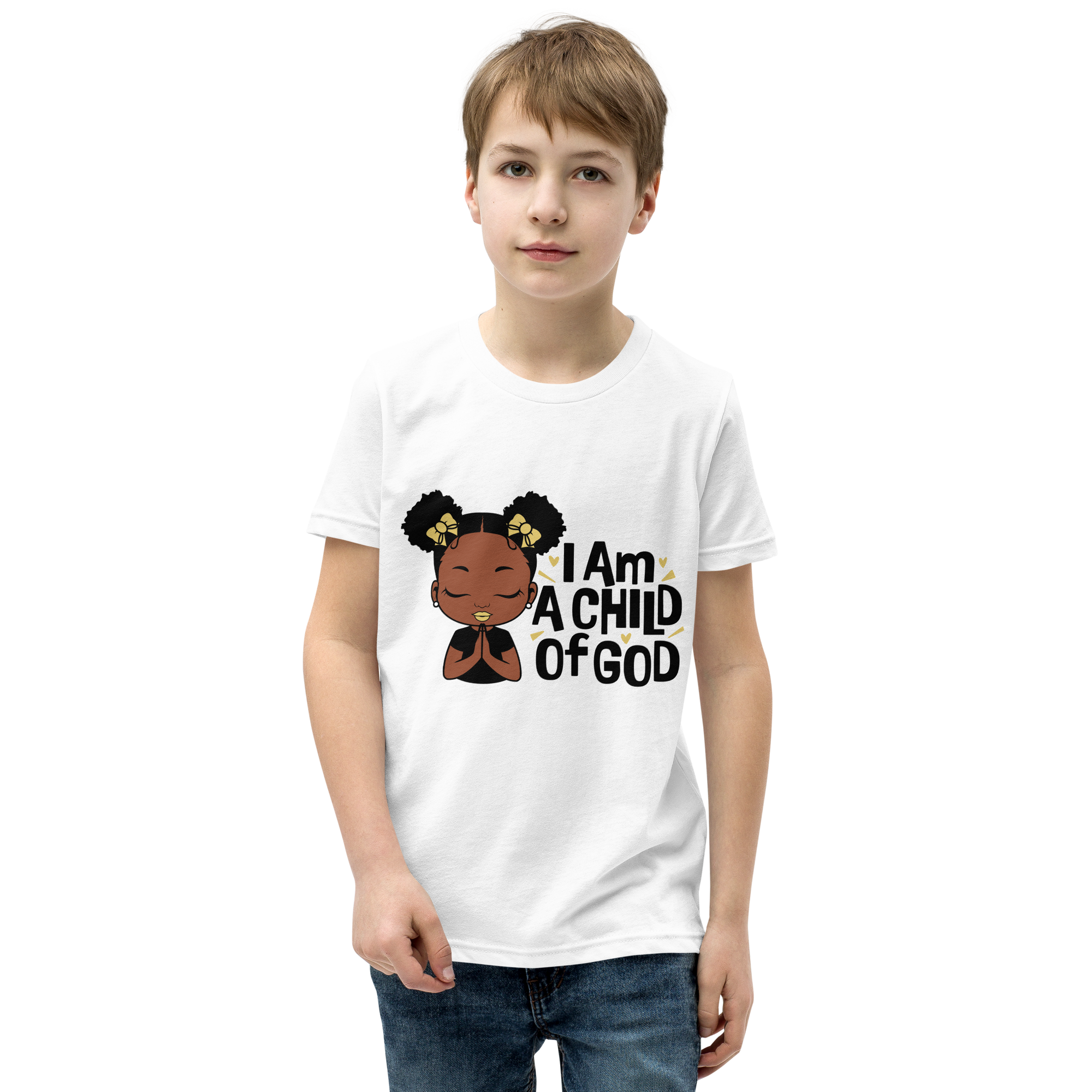 I Am A Child Of God Youth Short Sleeve T-Shirt