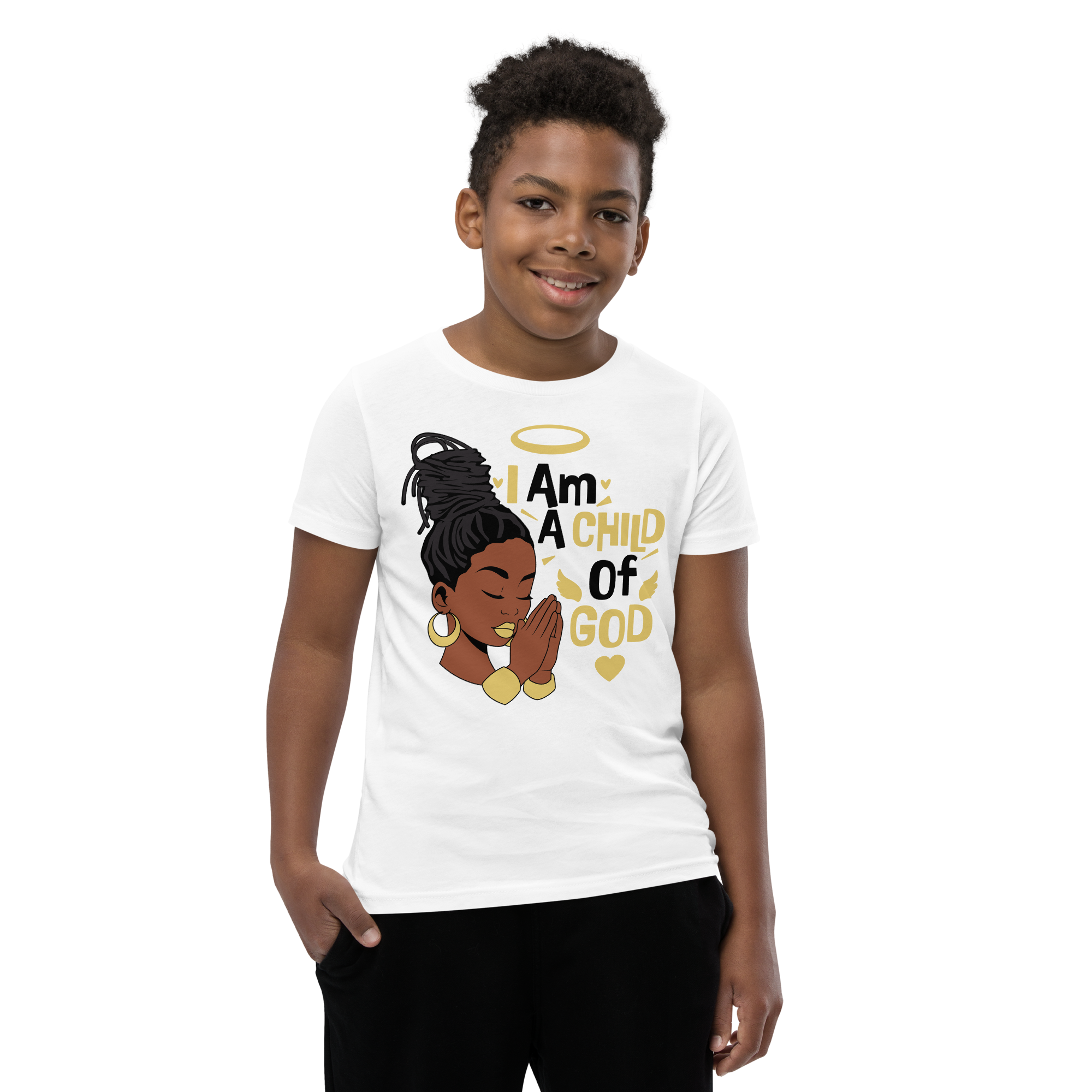 I Am A Child Of God Youth Short Sleeve T-Shirt