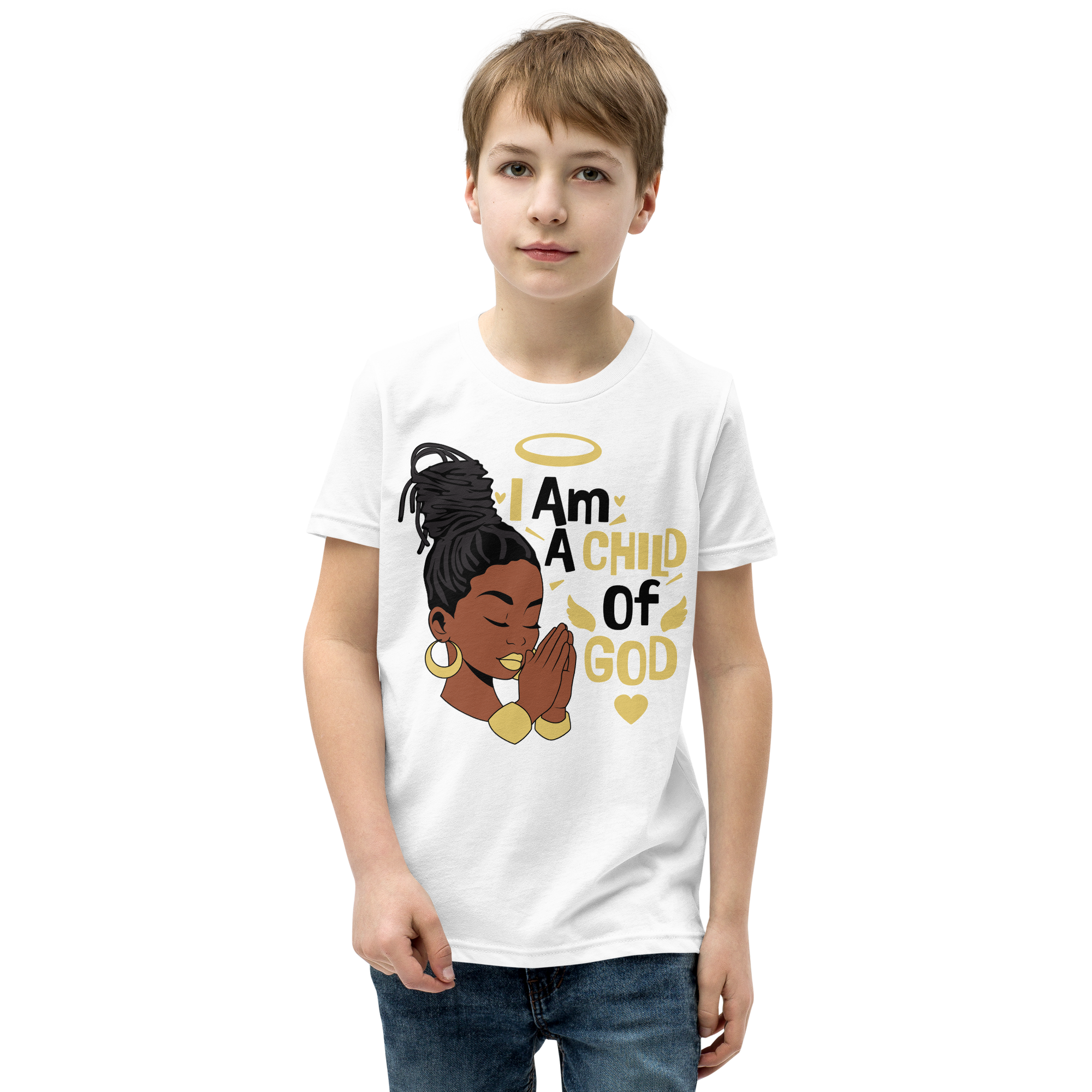 I Am A Child Of God Youth Short Sleeve T-Shirt