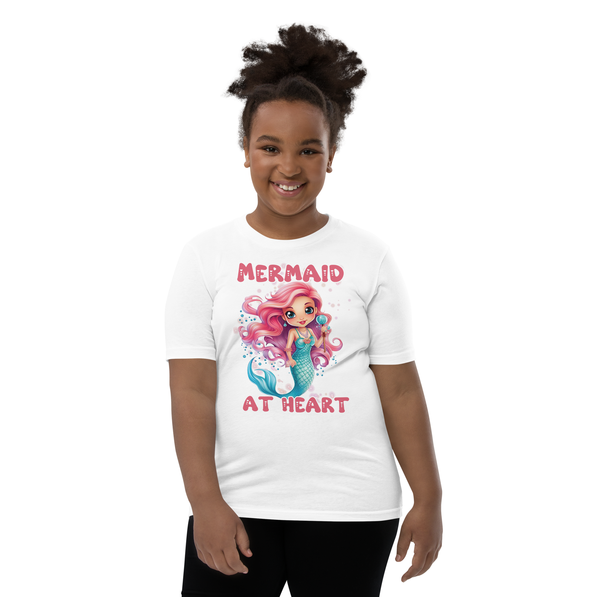 Mermaid At Heart Youth Short Sleeve T-Shirt