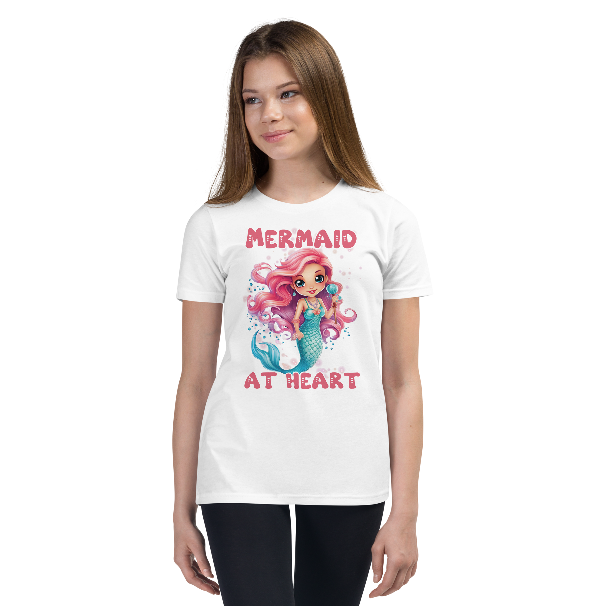 Mermaid At Heart Youth Short Sleeve T-Shirt