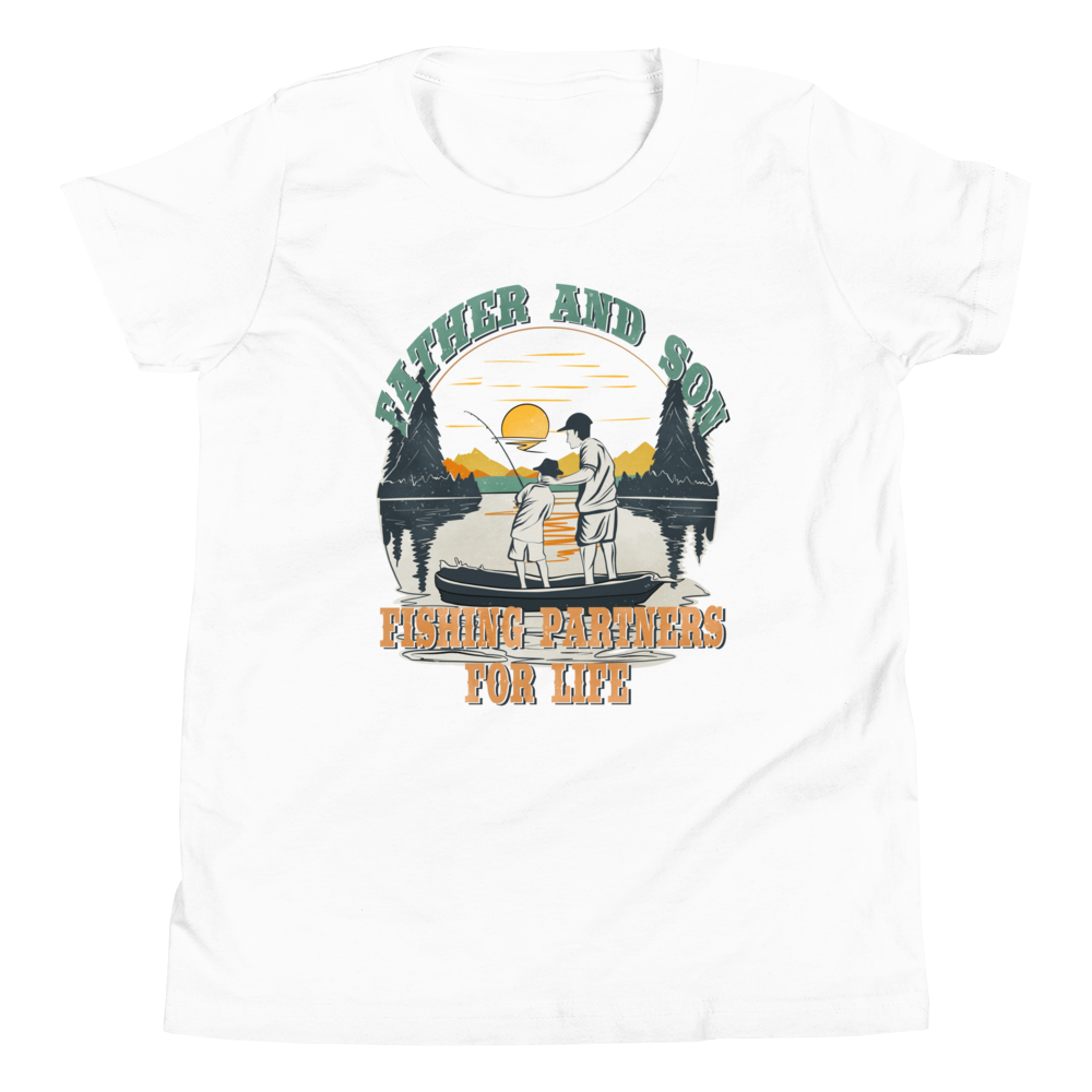 Father And Son Fishing Partners For Life Youth Short Sleeve T-Shirt