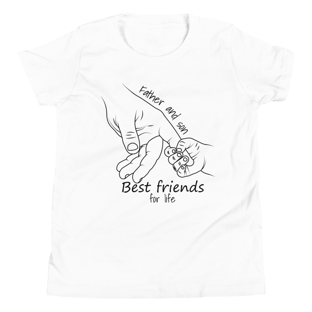 Father And Son Best Friends For Life Youth Short Sleeve T-Shirt