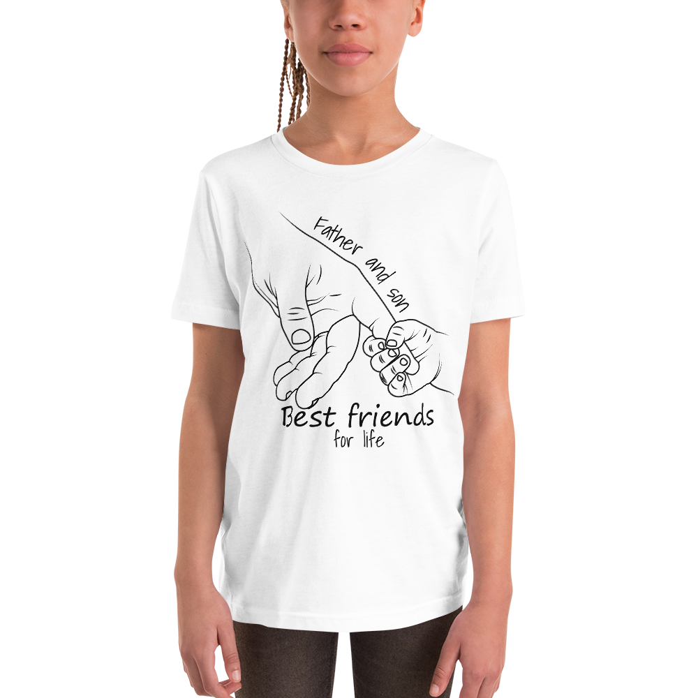 Father And Son Best Friends For Life Youth Short Sleeve T-Shirt