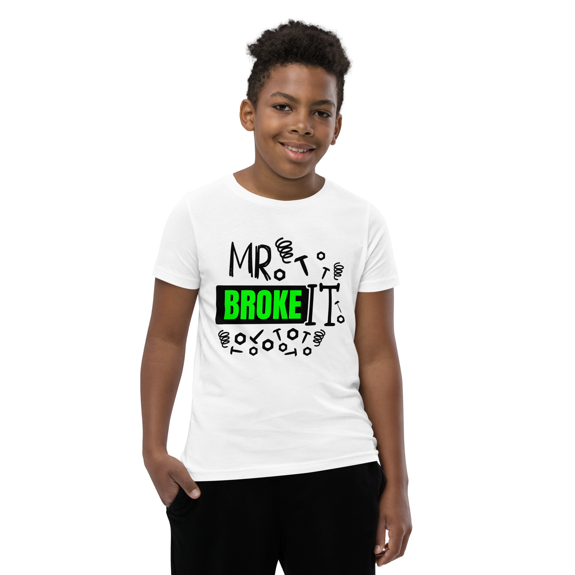 Mr. Broke It Youth Short Sleeve T-Shirt