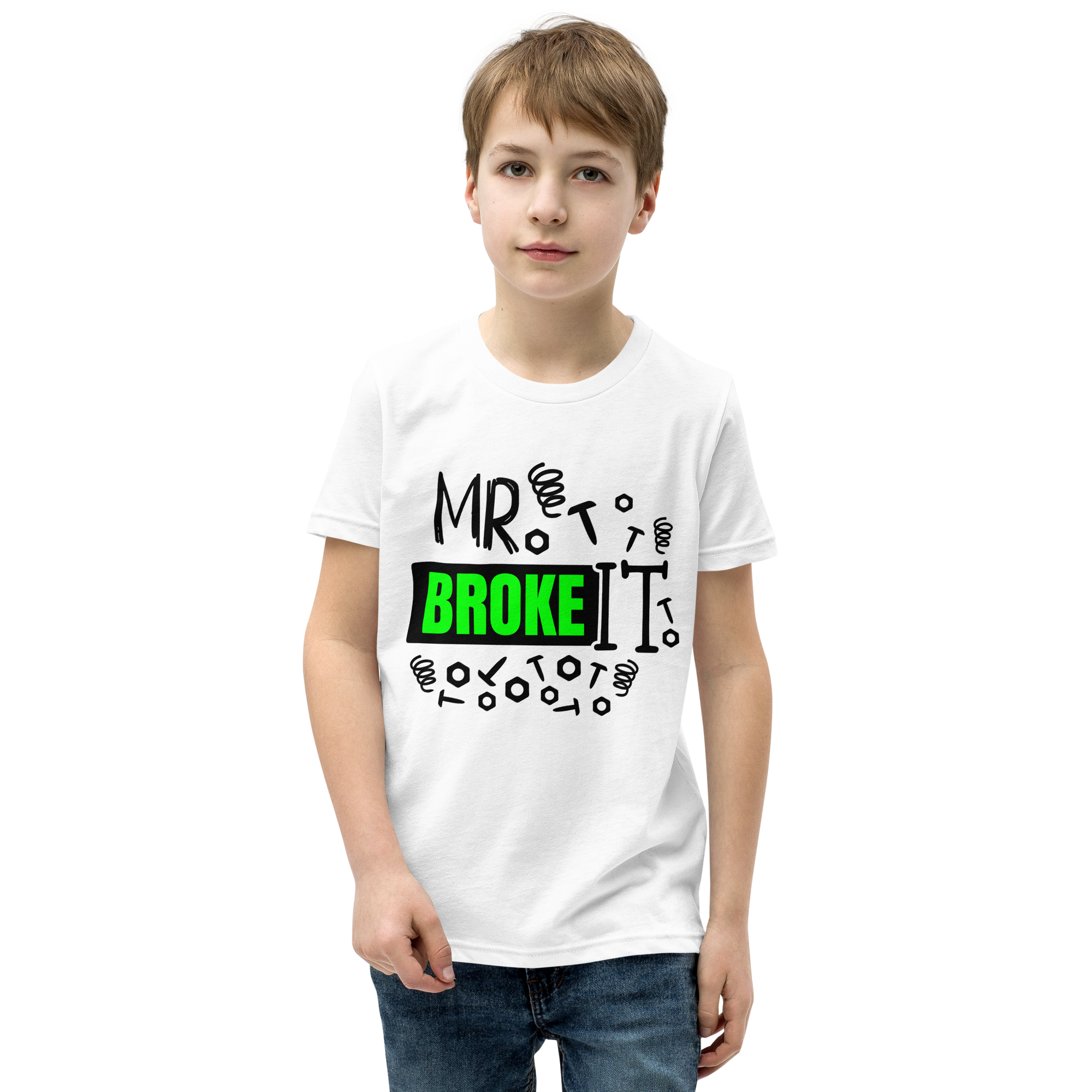 Mr. Broke It Youth Short Sleeve T-Shirt