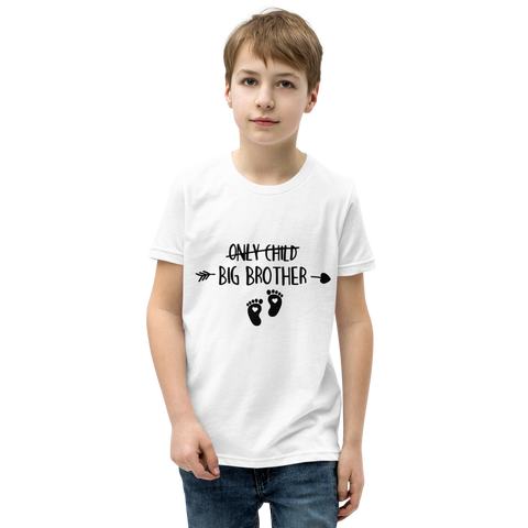 Only Child Big Brother Youth Short Sleeve T-Shirt