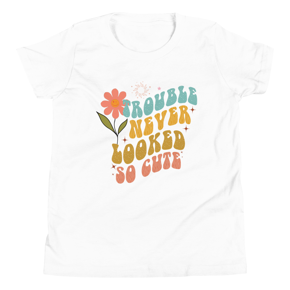 Trouble Never Looked So Cute Youth Short Sleeve T-Shirt