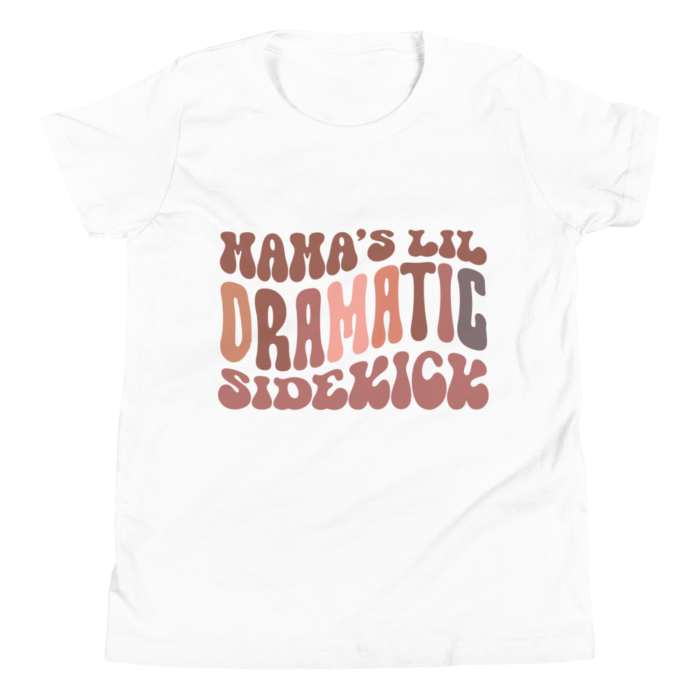 Mama's Lil Dramatic Sidekick Youth Short Sleeve T-Shirt