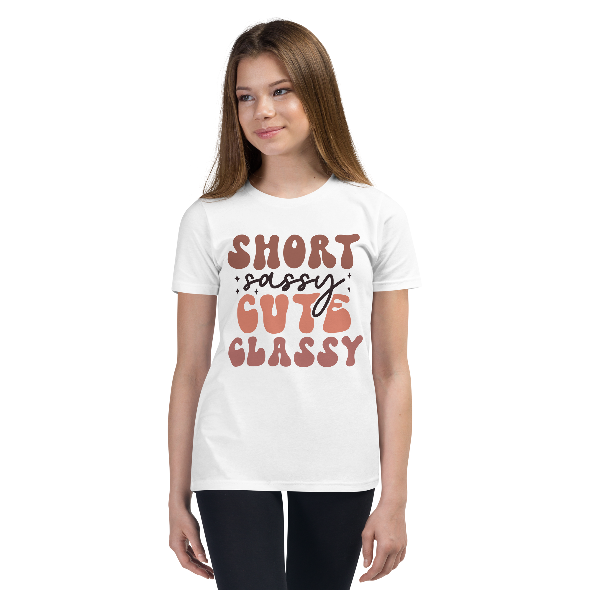 Short Sassy Cute Classy Youth Short Sleeve T-Shirt