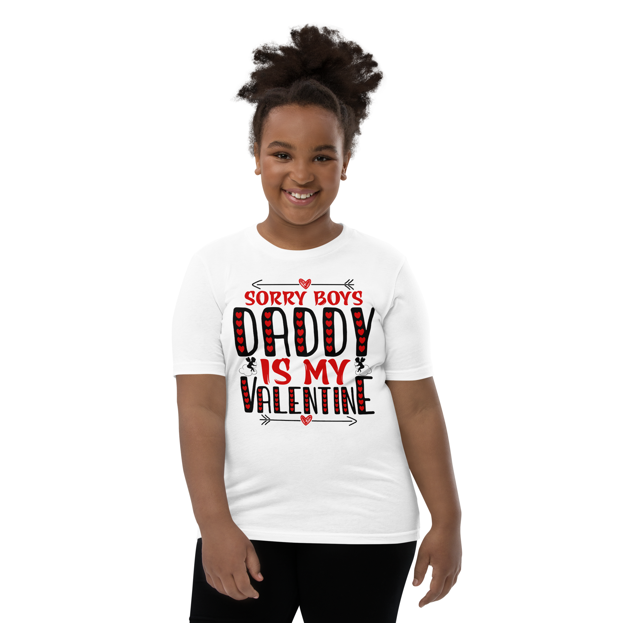 Sorry Boys Daddy is My Valentine Youth Short Sleeve T-Shirt