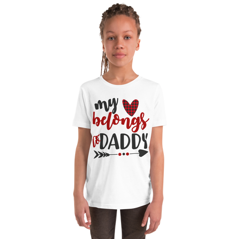 My Heart Belongs To Daddy Youth Short Sleeve T-Shirt