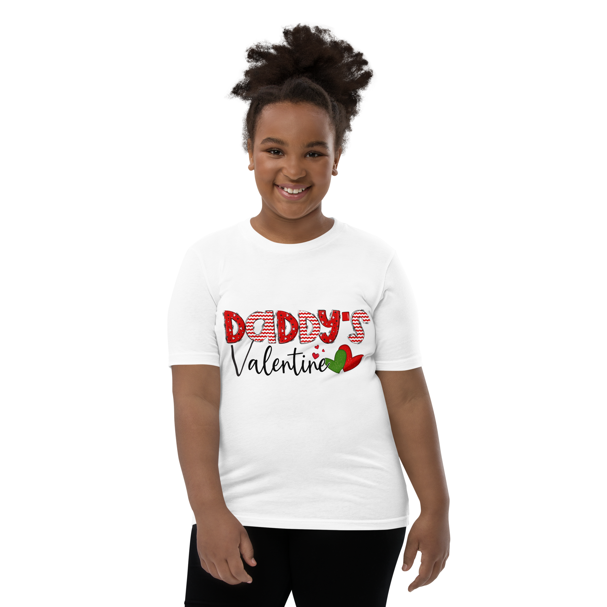 Daddy's Valentine Youth Short Sleeve T-Shirt