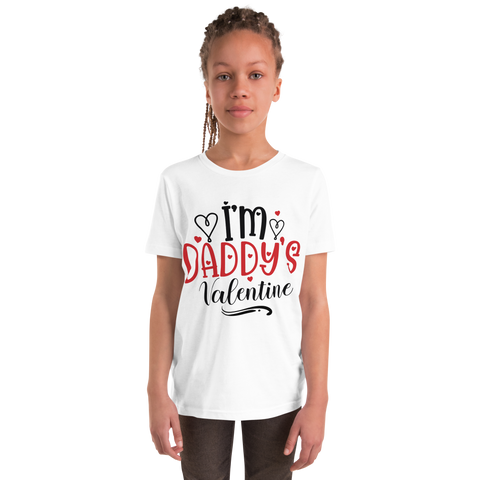 I'm Daddy's Valentine Youth Short Sleeve T-Shirt