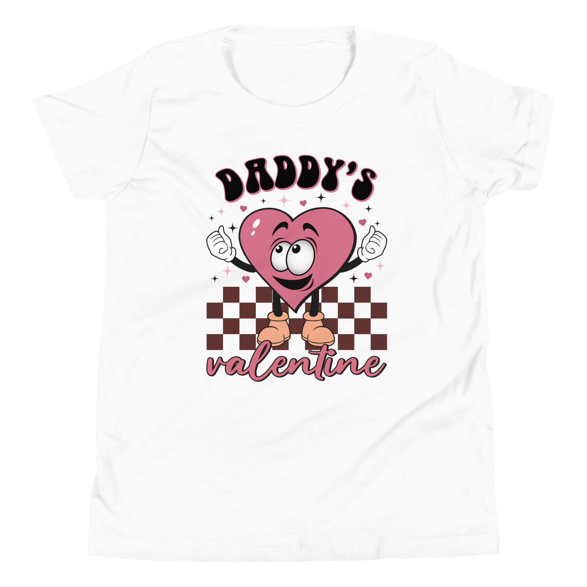 Daddy's Valentine Youth Short Sleeve T-Shirt