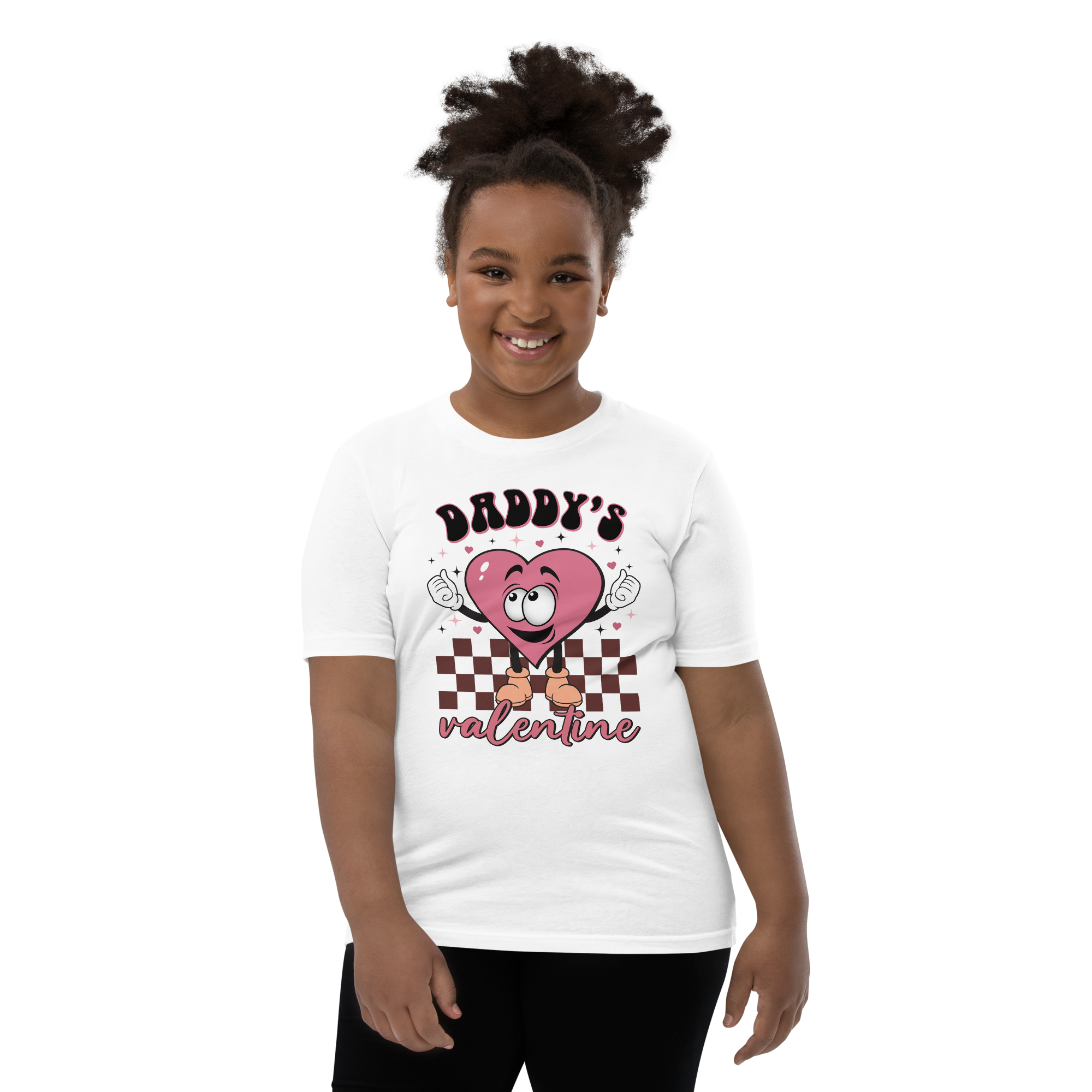 Daddy's Valentine Youth Short Sleeve T-Shirt