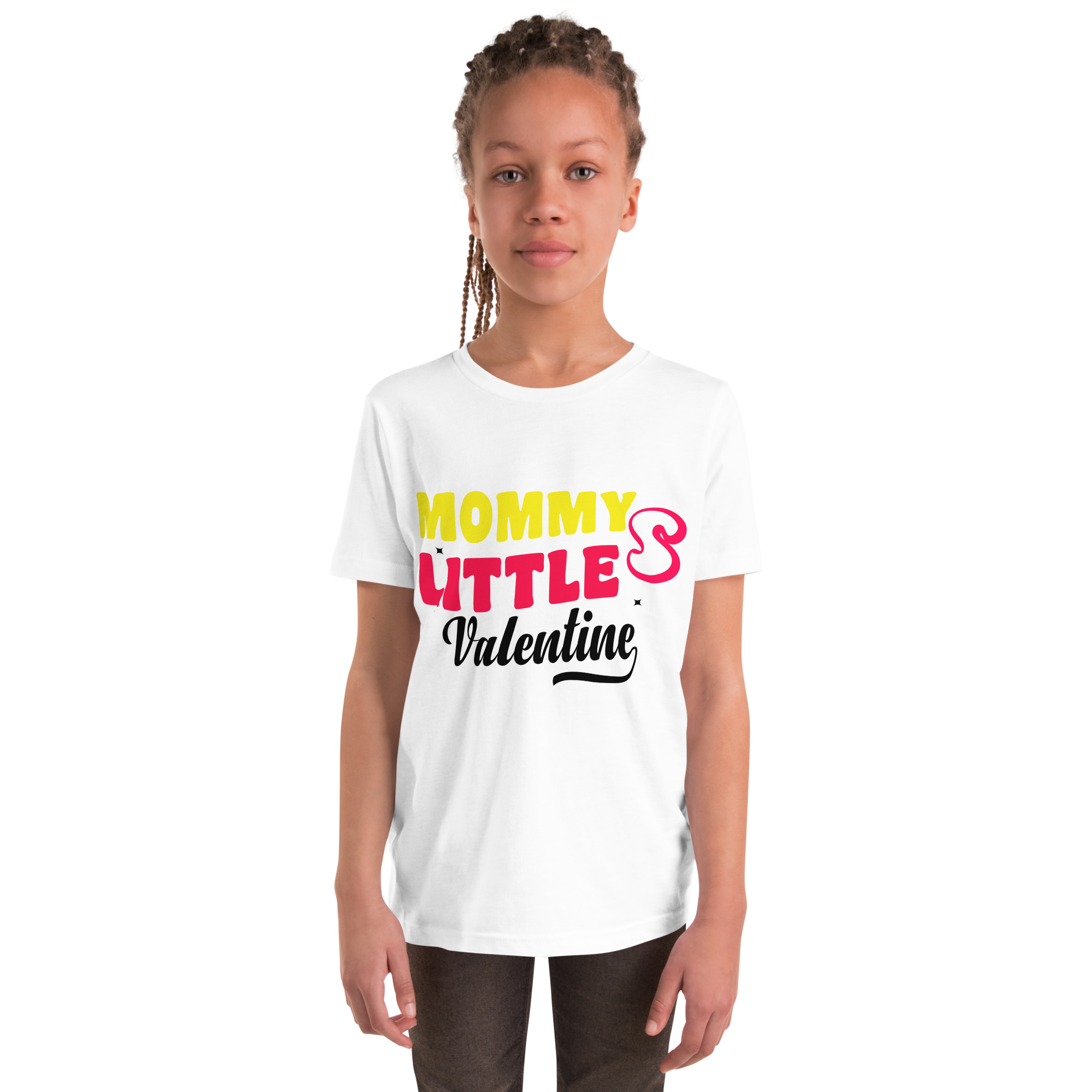 Mommy's Little Valentine Youth Short Sleeve T-Shirt