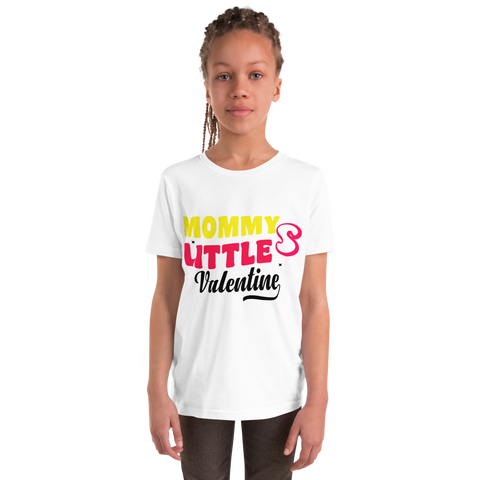 Mommy's Little Valentine Youth Short Sleeve T-Shirt