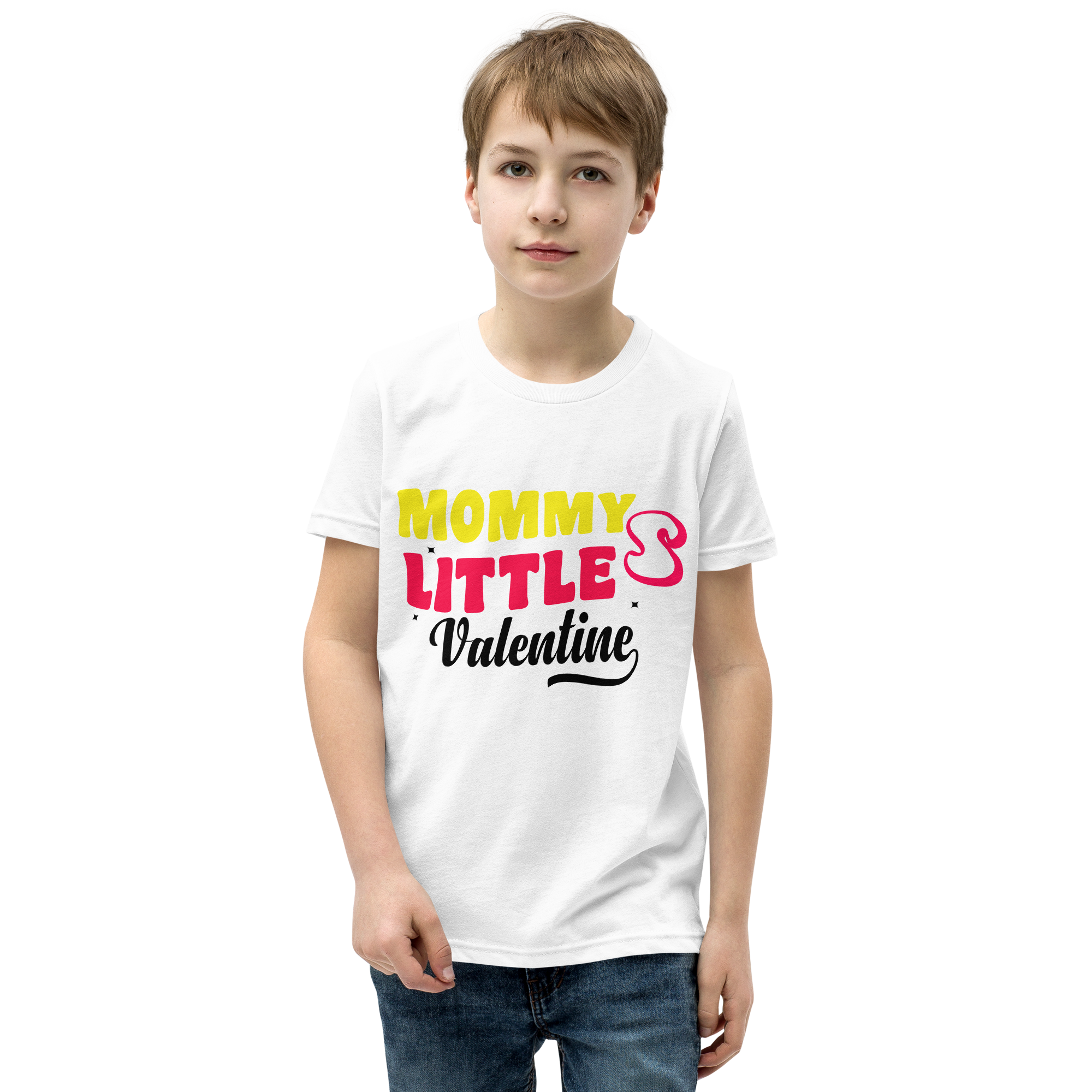 Mommy's Little Valentine Youth Short Sleeve T-Shirt