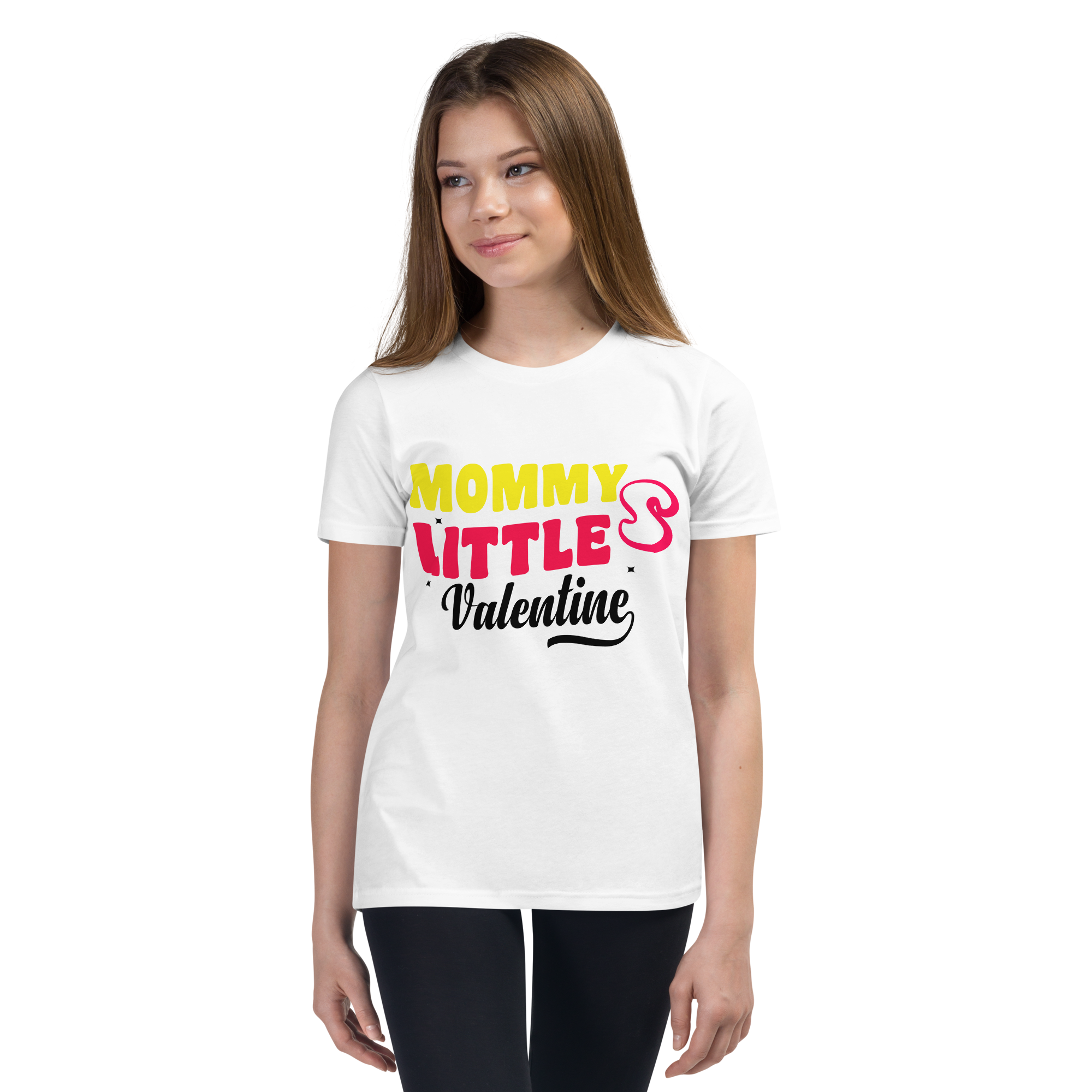 Mommy's Little Valentine Youth Short Sleeve T-Shirt