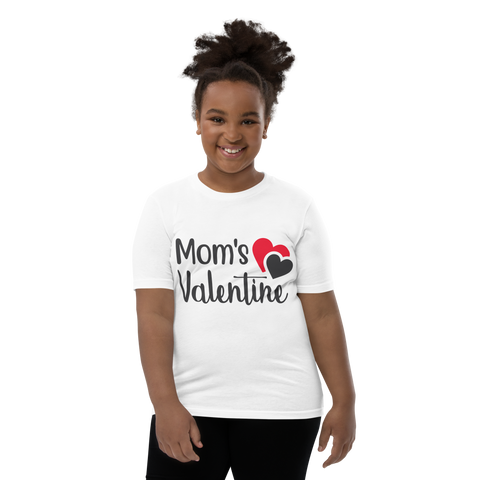 Mom's Valentine Youth Short Sleeve T-Shirt