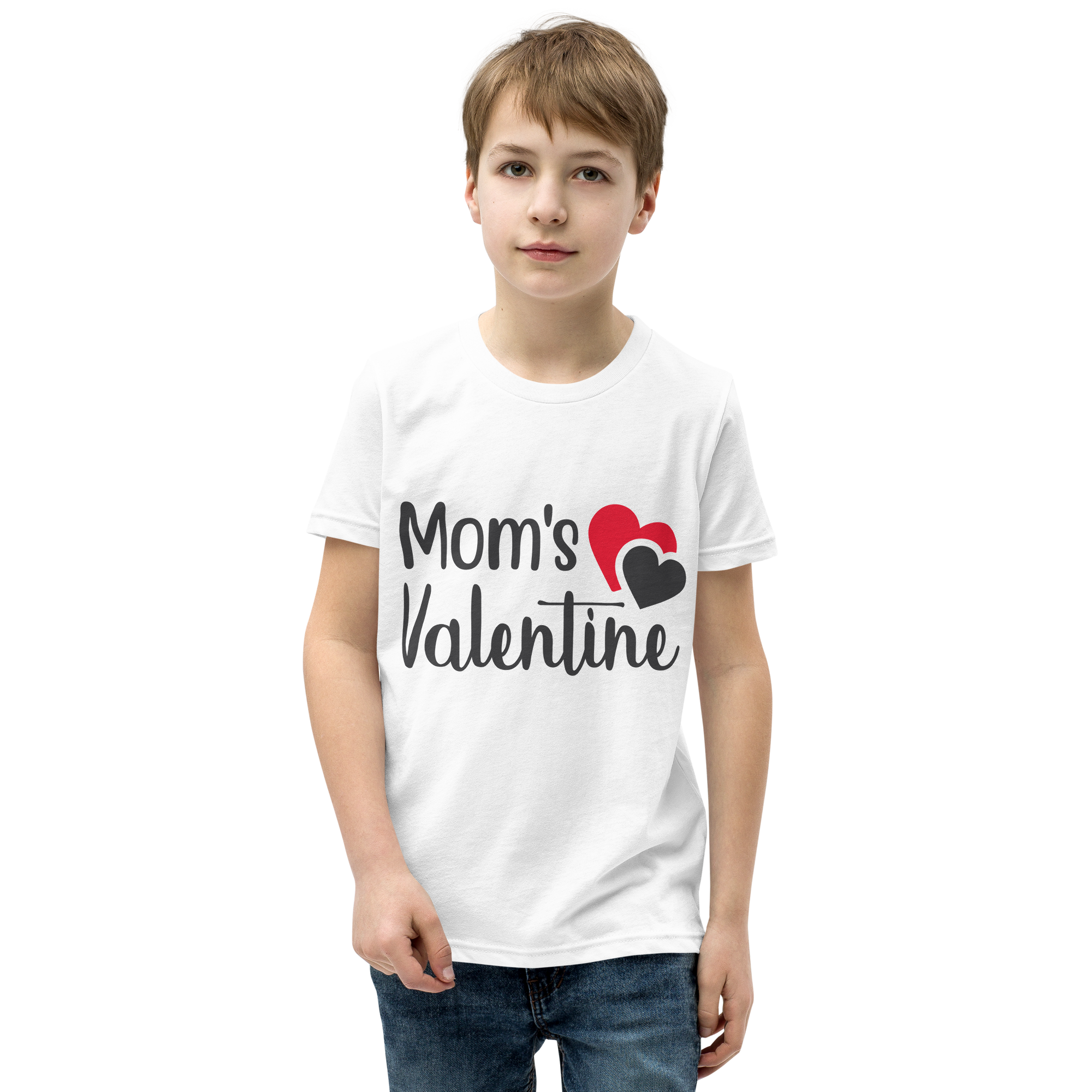 Mom's Valentine Youth Short Sleeve T-Shirt