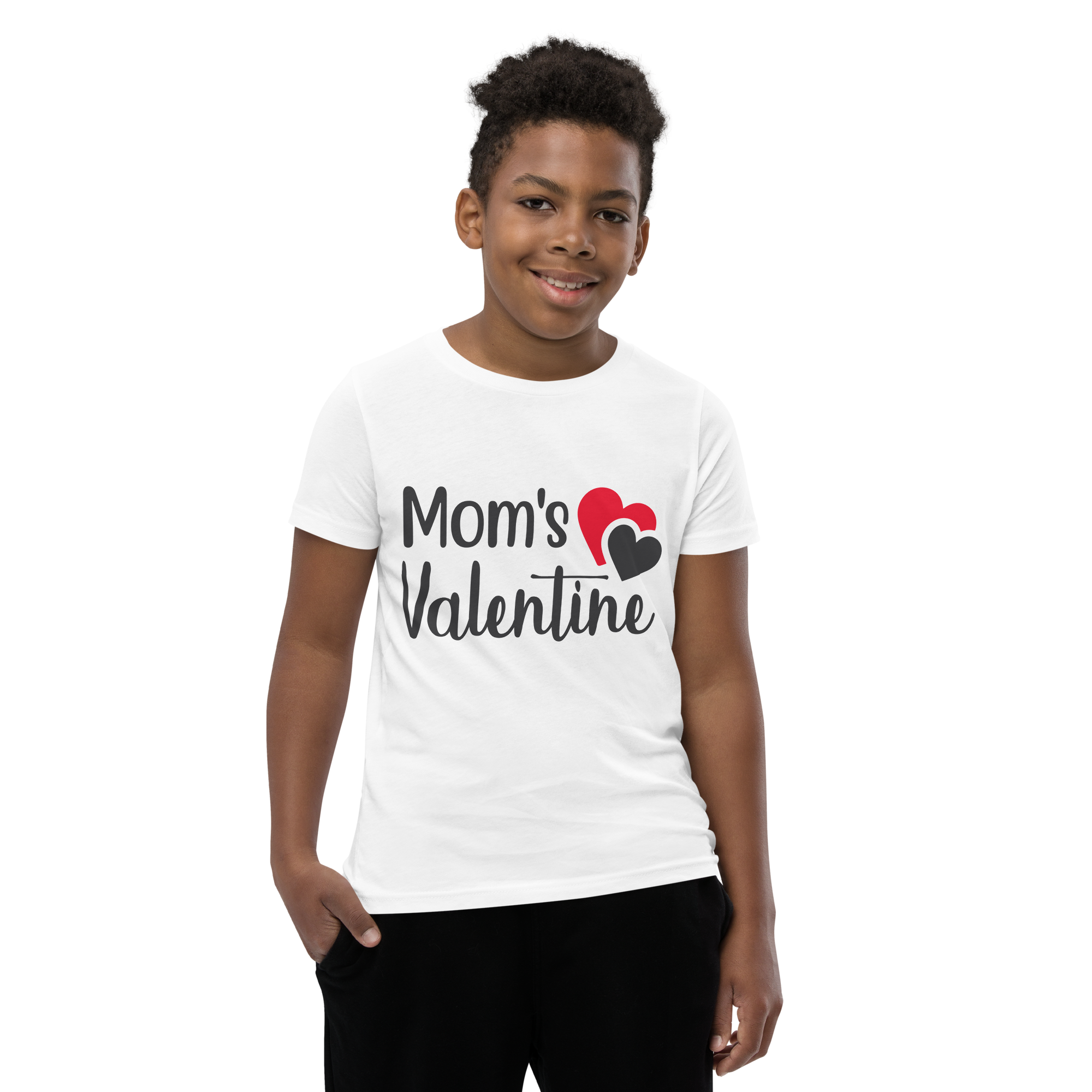 Mom's Valentine Youth Short Sleeve T-Shirt