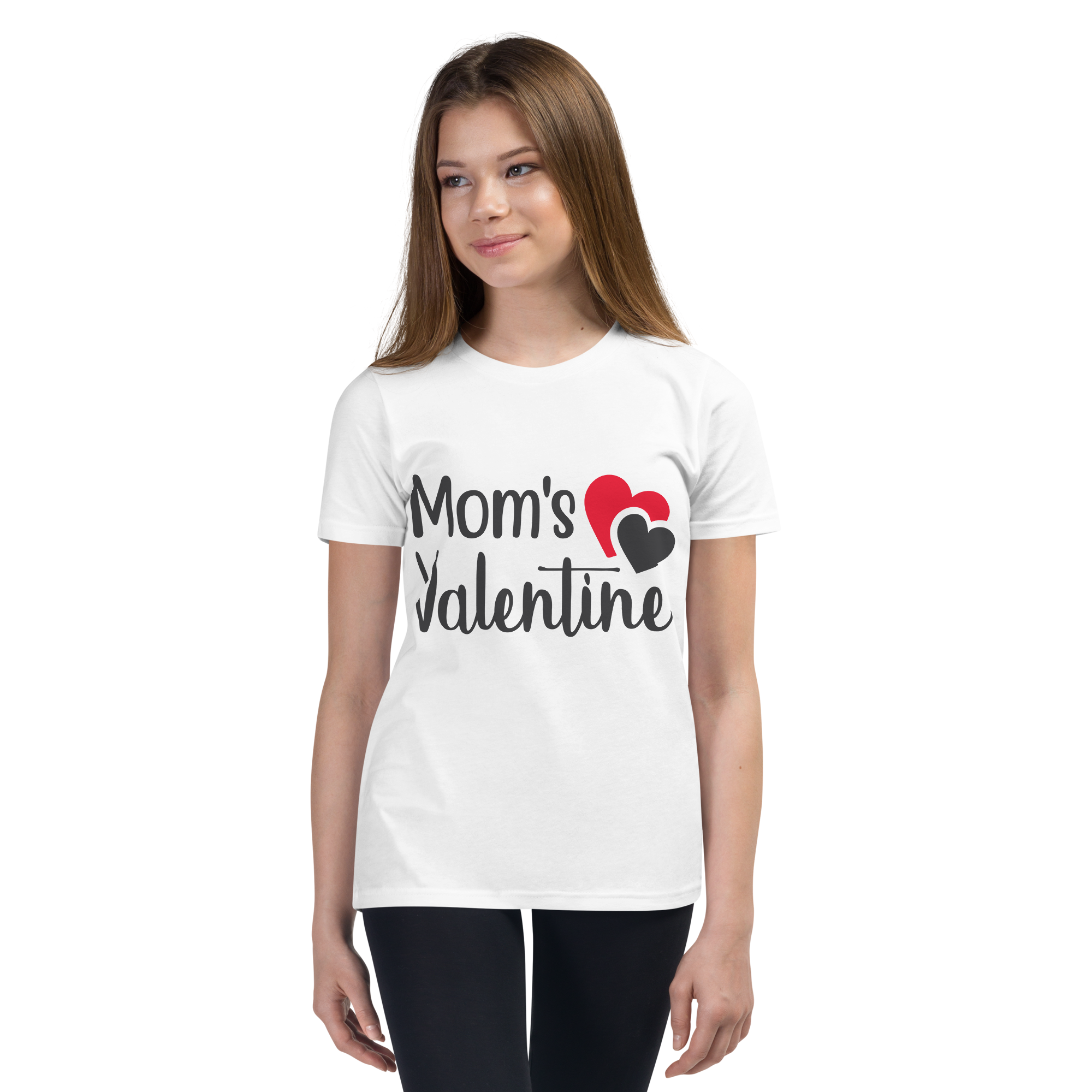 Mom's Valentine Youth Short Sleeve T-Shirt