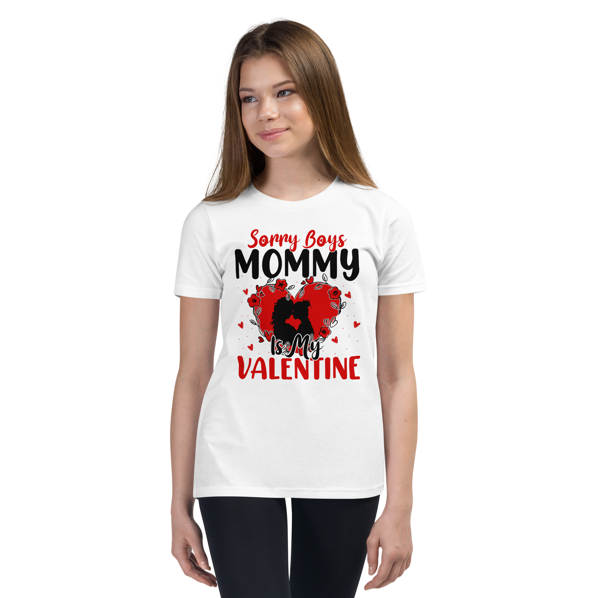 Sorry Boys Mommy Is My Valentine Youth Short Sleeve T-Shirt