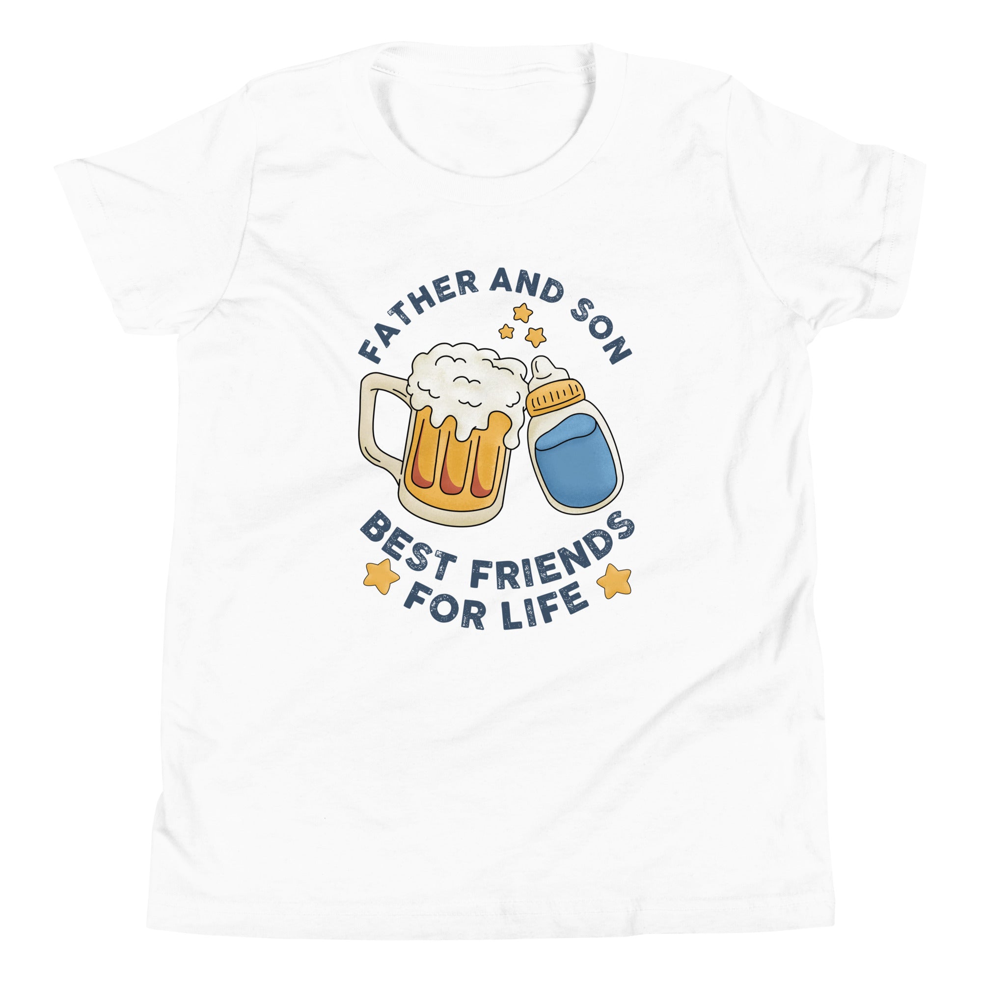 Father And Son Best Friends For Life Youth Short Sleeve T-Shirt